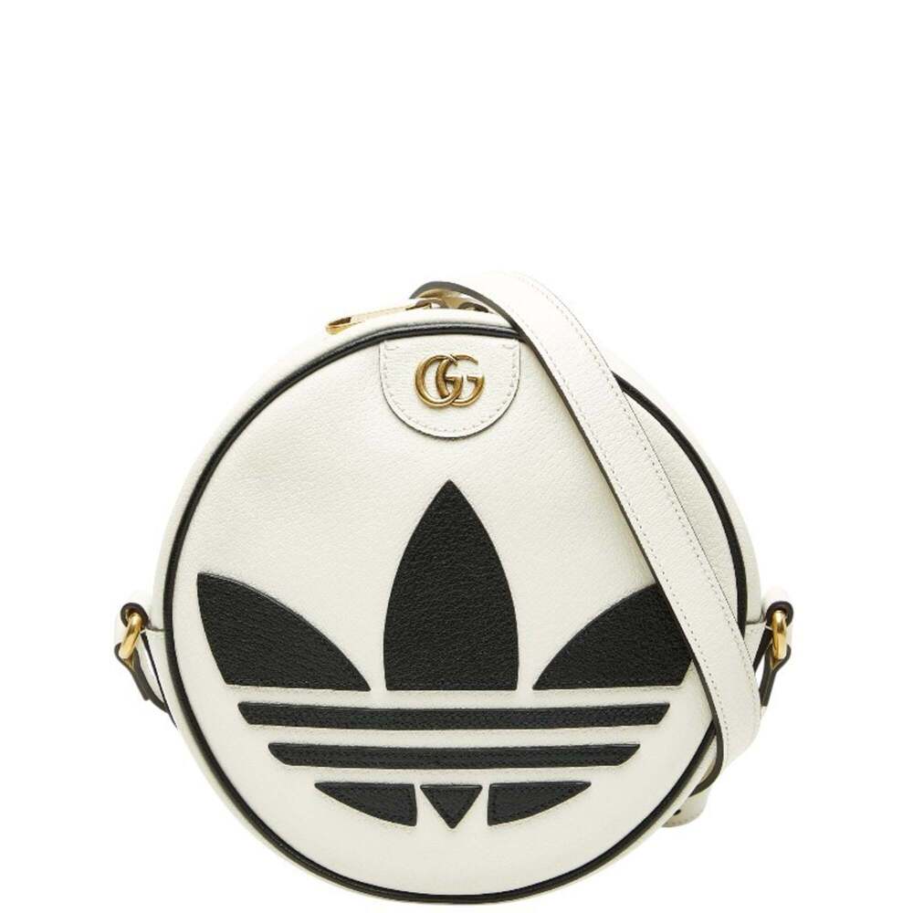 GUCCI Authentic Black Leather GG Marmont Shoulder Bag